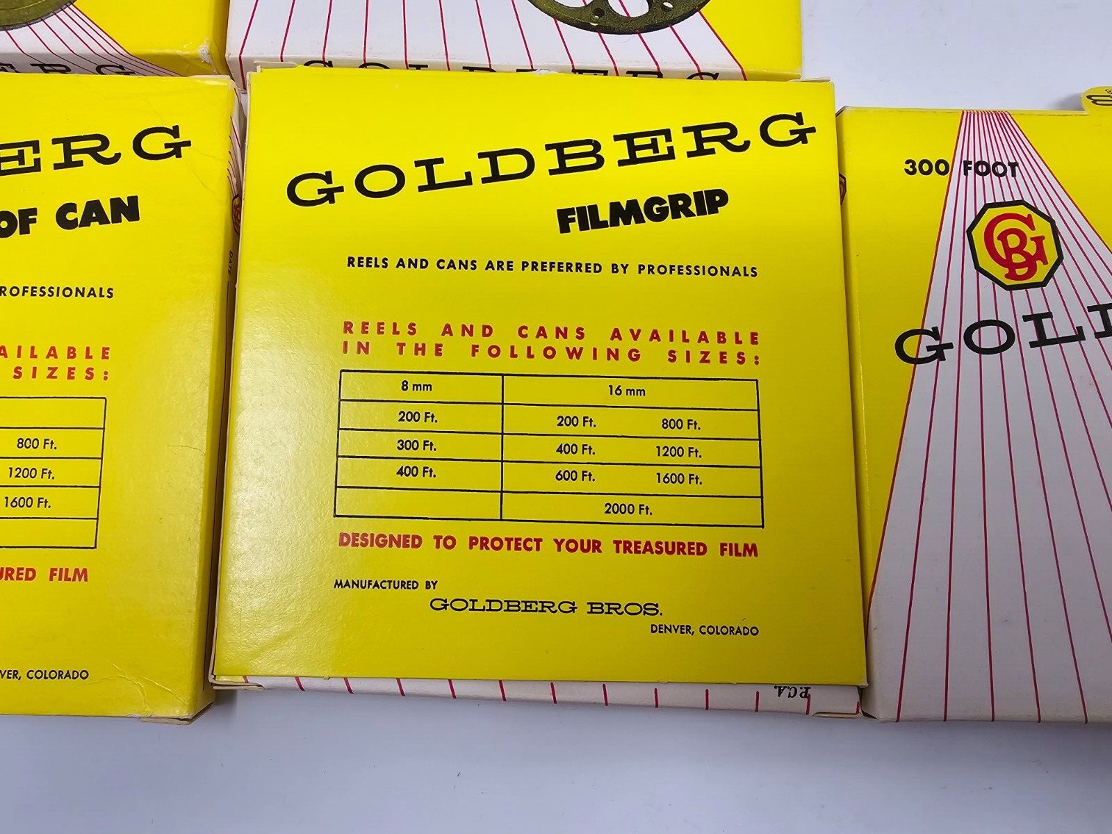 Vintage Goldberg Film Dustproof Cans and Film Grips – No Film Included