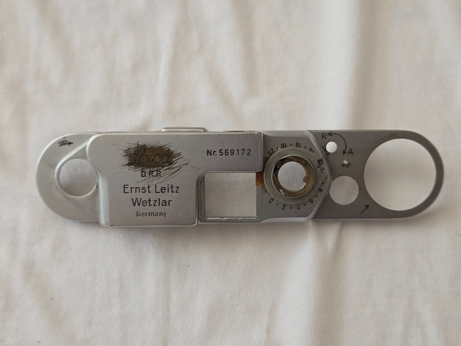 Original OEM Parts Leitz Leica IIIc/IIIf Top Plate 3F/3C IIIC/IIIF (S#: 569xxx)
