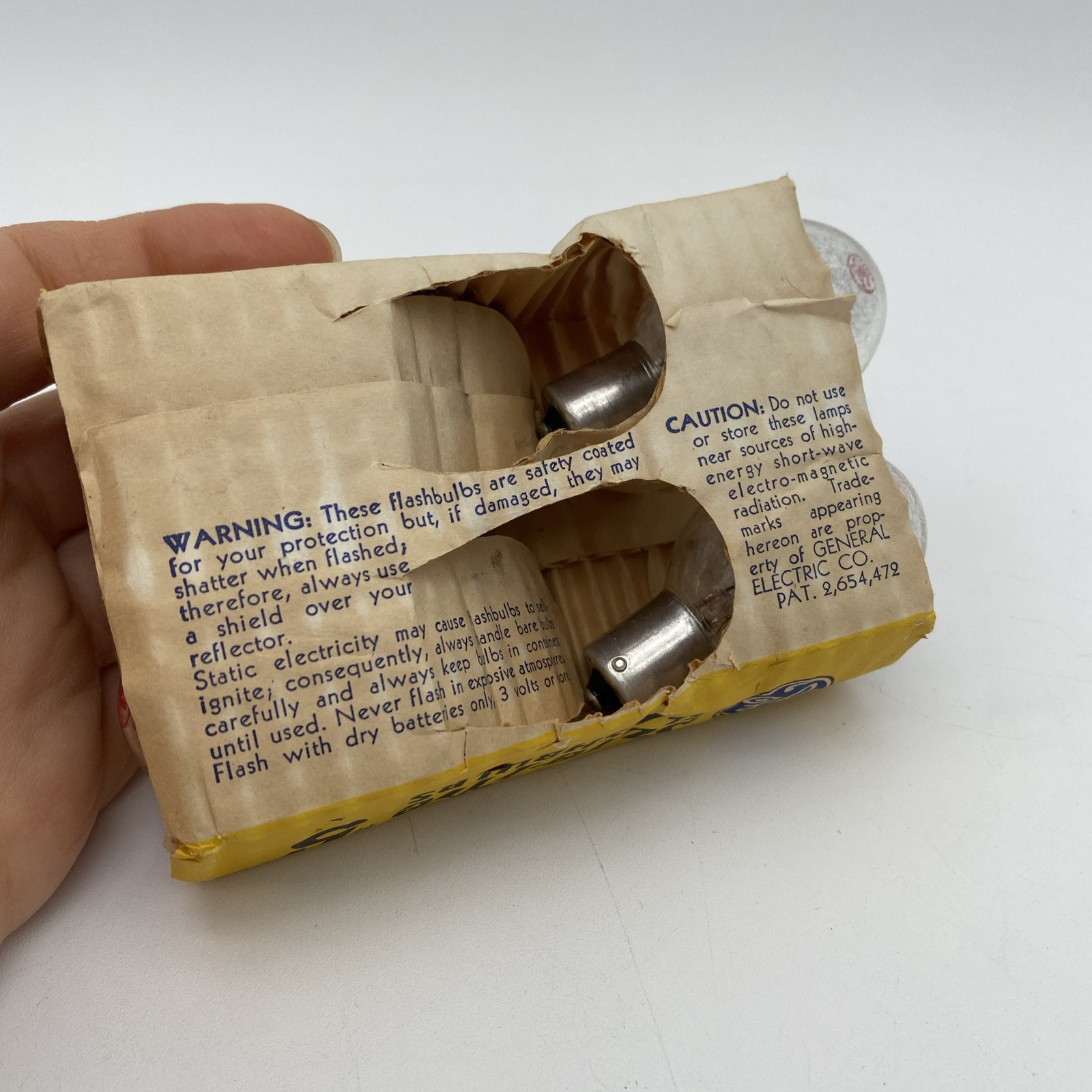 General Electric Sure-Fire Flash Bulbs No 5 Vintage Camera Old Stock