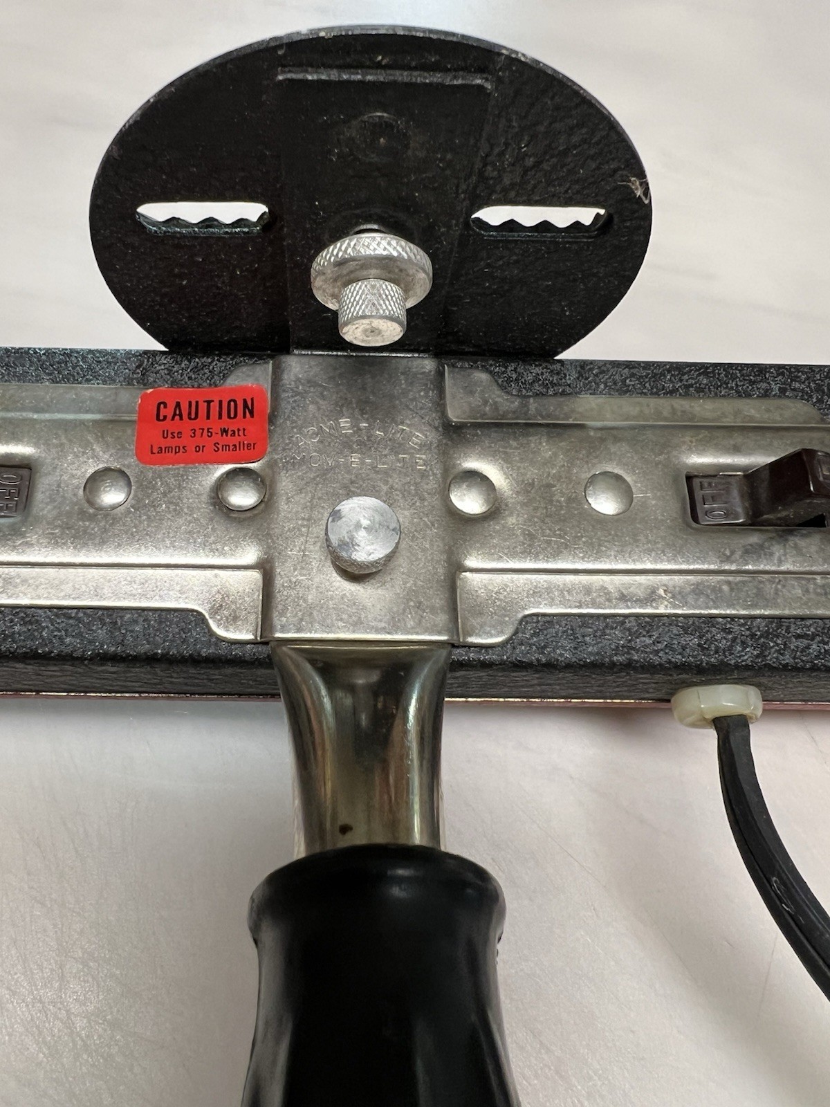 Vintage ACME Movie Camera Strip W/Handle Light 4-Bulb
