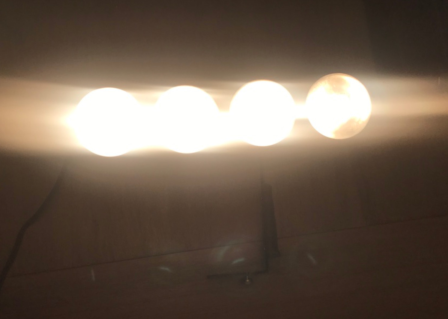 Vintage Movie Light Bar Case Tested 4 Bulbs Filming Photography CKC 150M Chicago