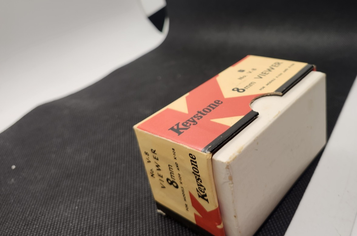 Vintage Keystone No. V-8 8mm Film Viewer for K-109 K-108 Projectors w/ Original