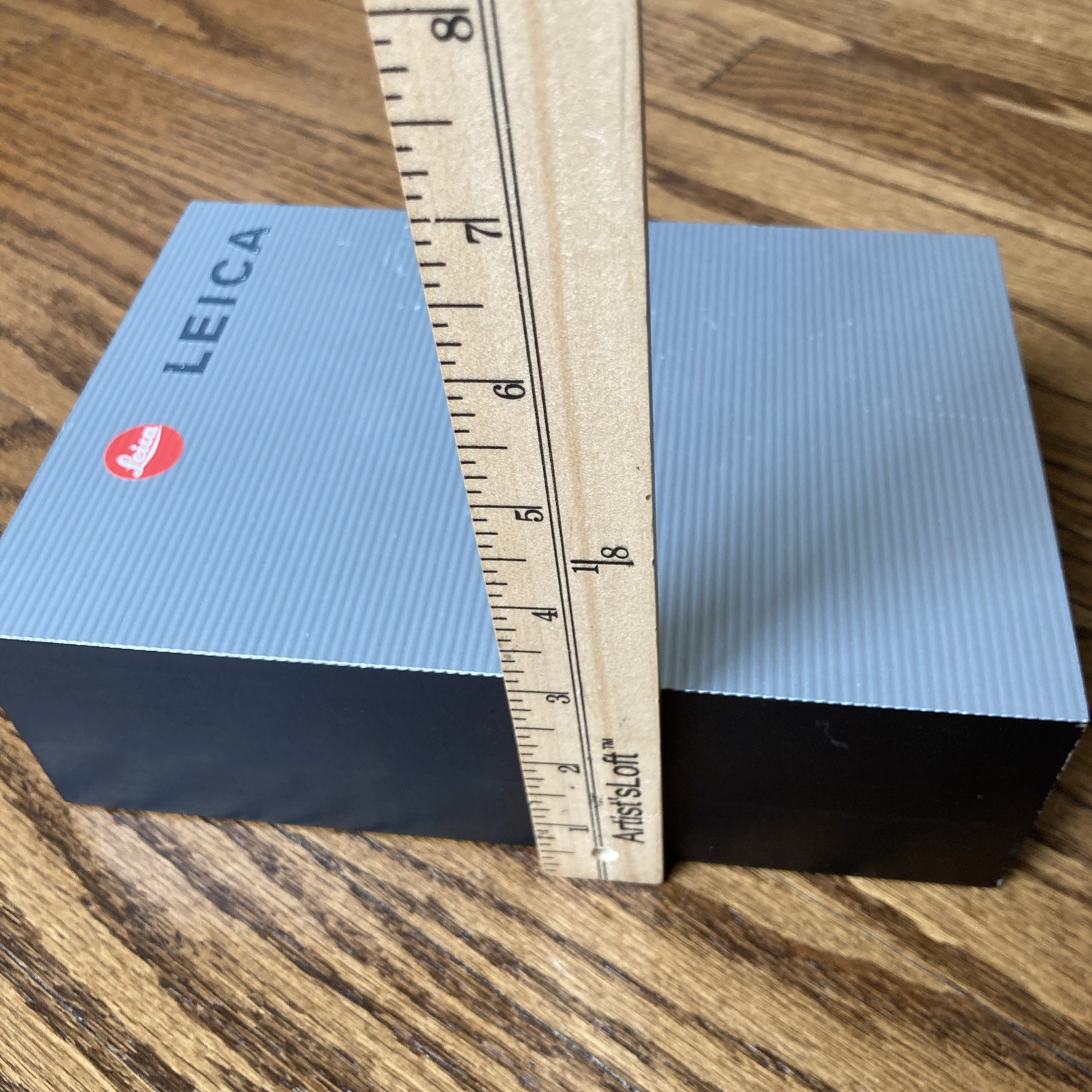 Leica Display Wooden Block 9”x 6” X 3”