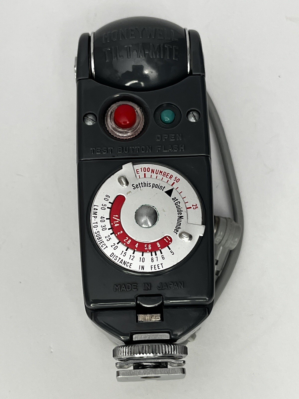 VINTAGE HONEYWELL PENTAX TILT-A-MITE CAMERA FLASH UNIT W/SYNC CORD