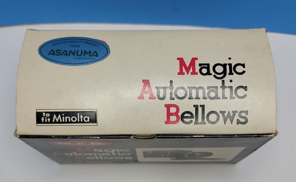 Asanuma Magic Automatic Bellows for Minolta Manual Focus Camera. Nice.