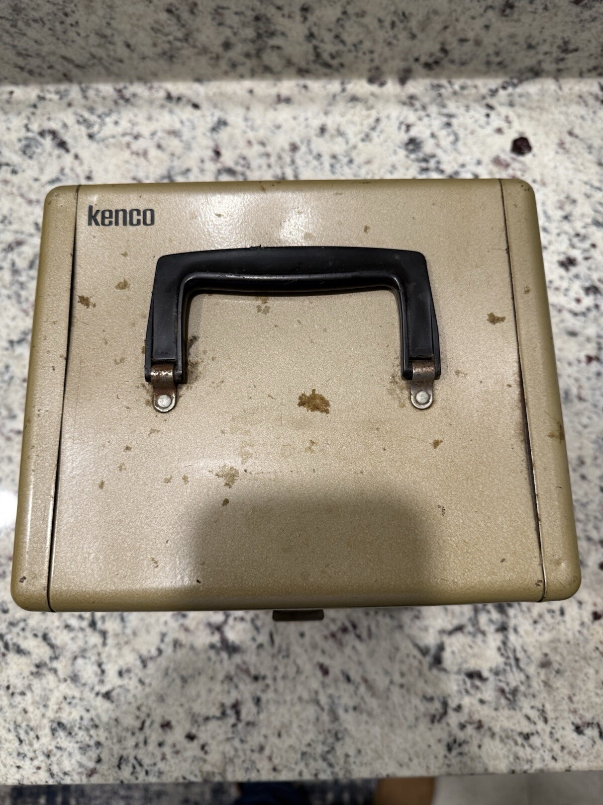 Vintage Kenco Film Movie Reel Holder Metal Box 10 Slot Case