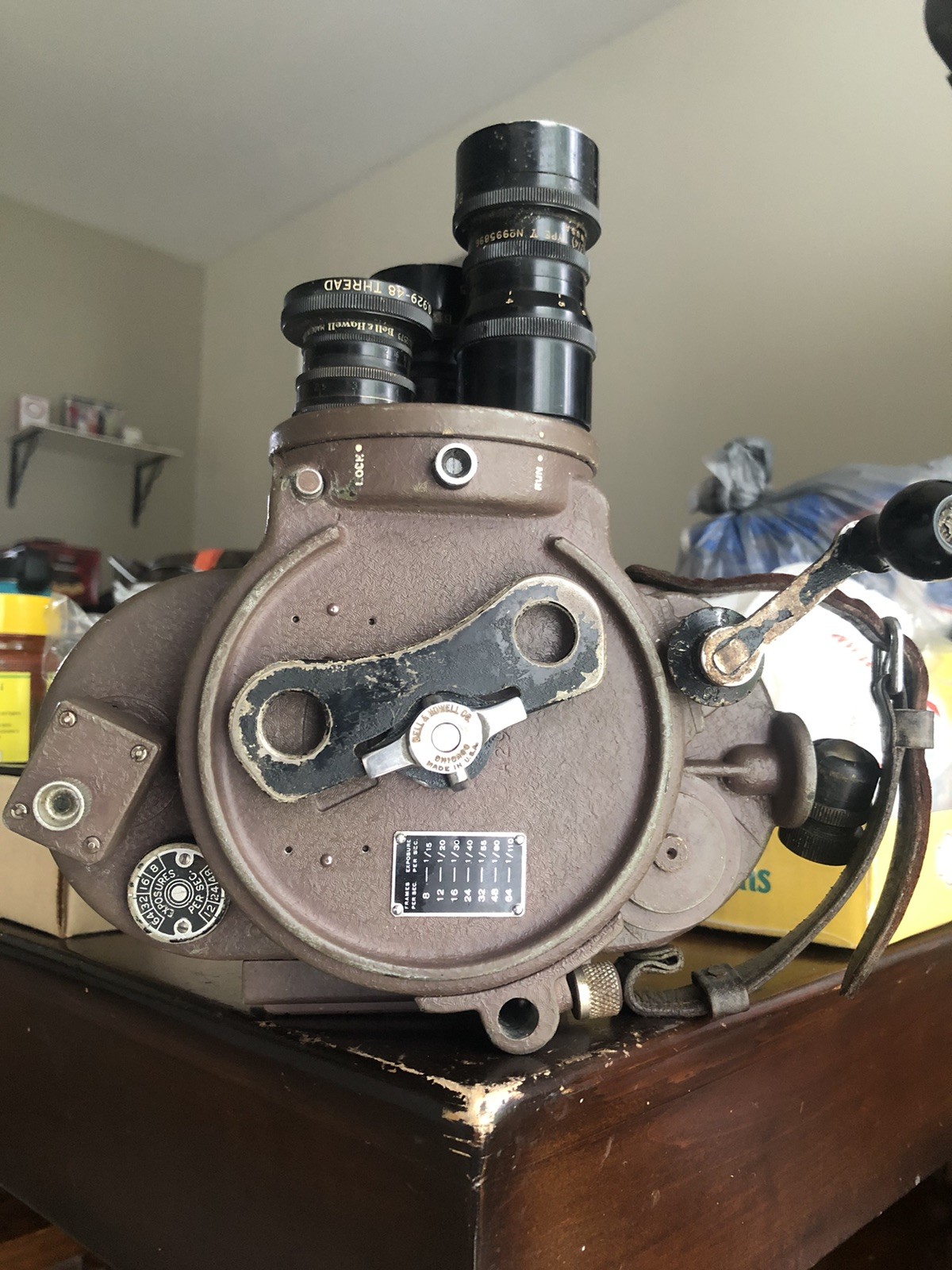 Bell And Howell 70 Filmo B-1A Camera U S Property With Lenses