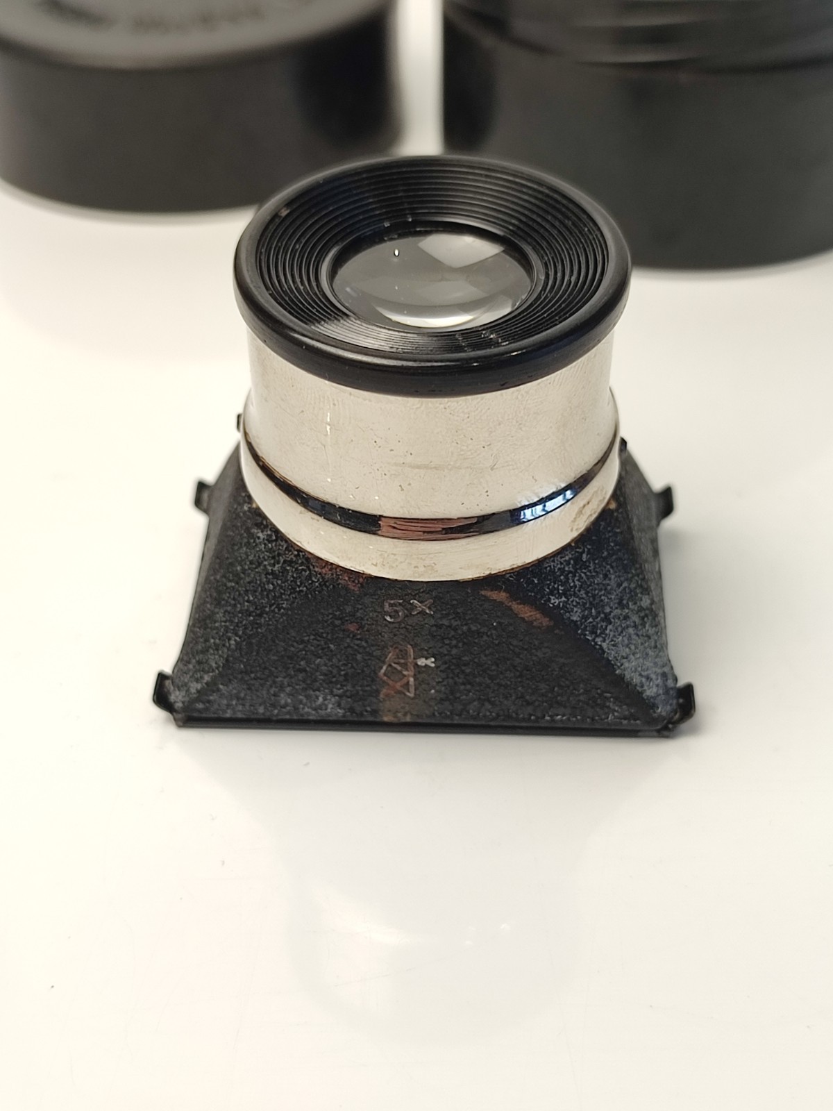 Film Viewing Loupe 5X Magnifier for 35mm Film Slides Negatives Vintage Soviet