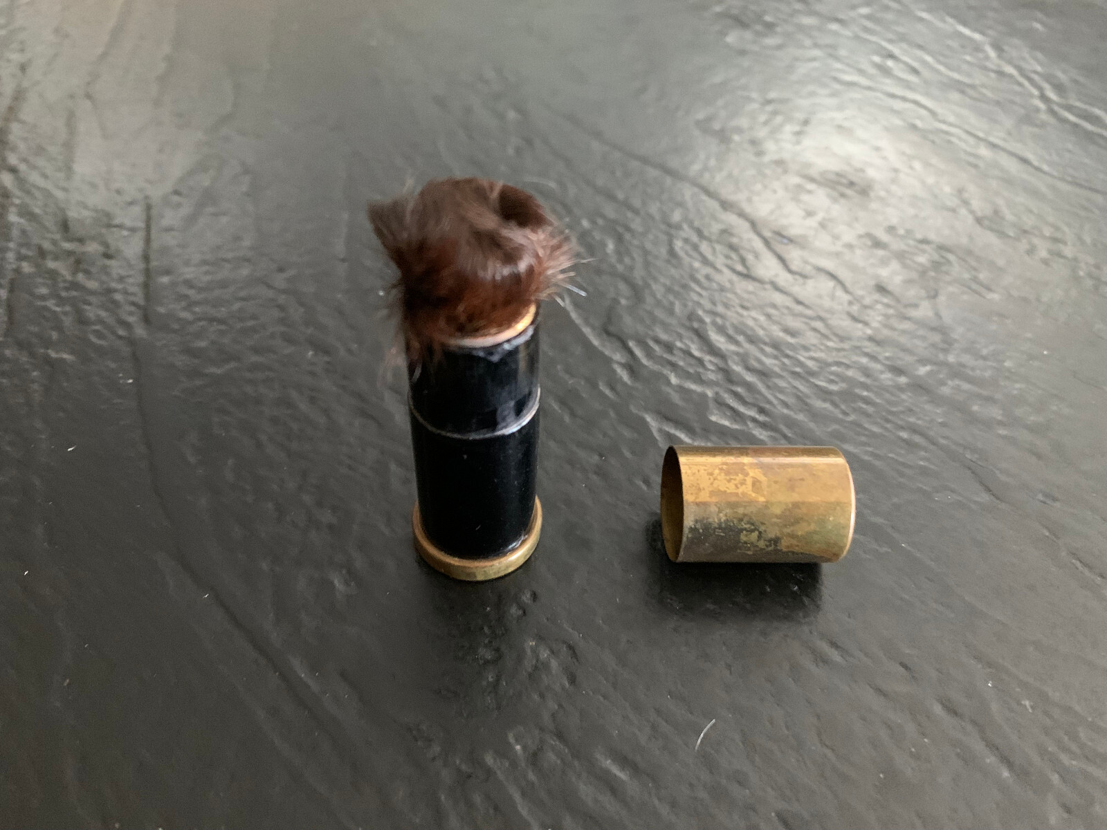 Vintage Evers 2″ Twist Up Lipstick Camera Dust Make up Brush from Germany 1950