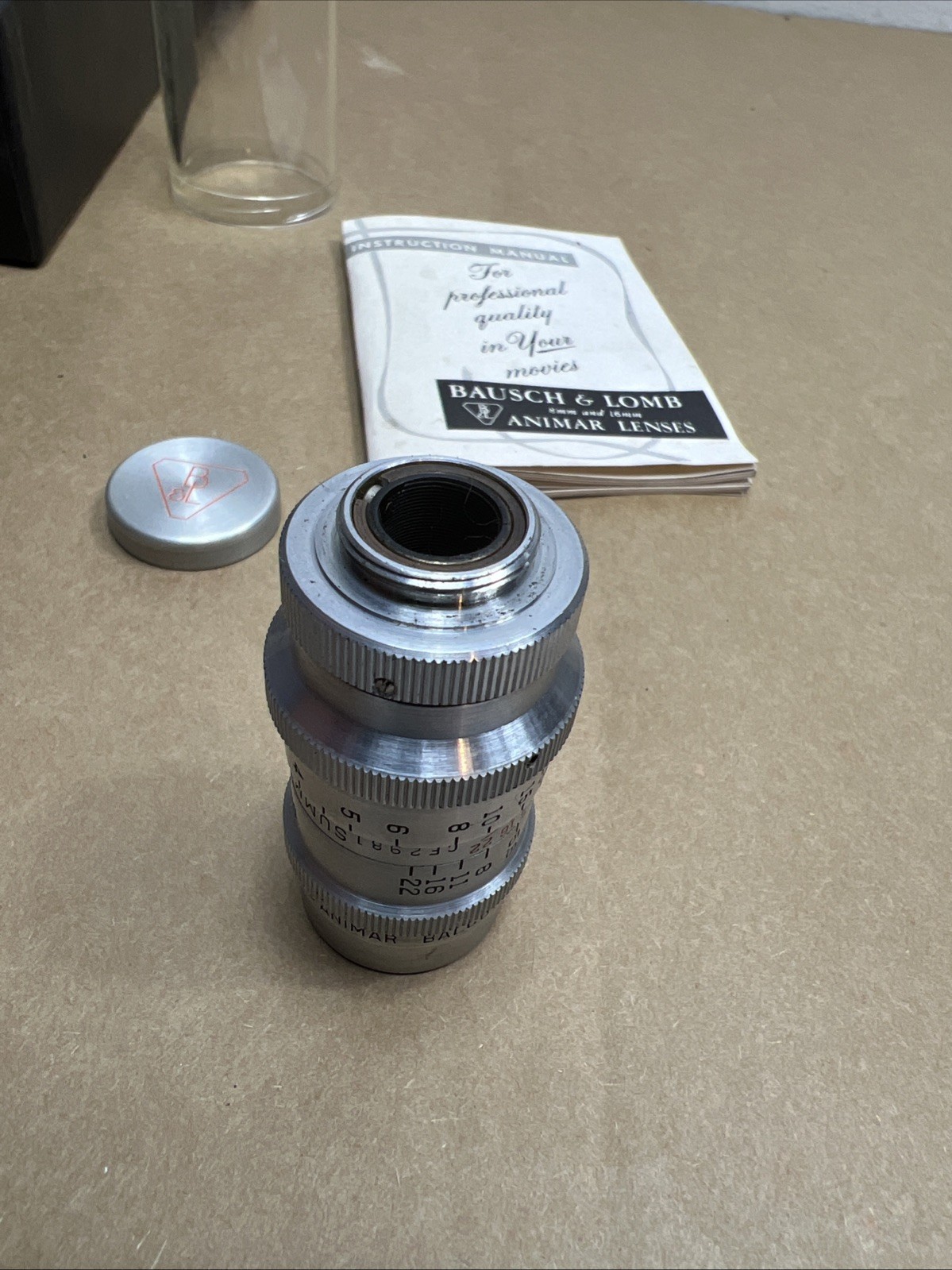 Bausch & Lomb 37.5 mm Animar “8” F3.5 Cine Lens BOLEX 8