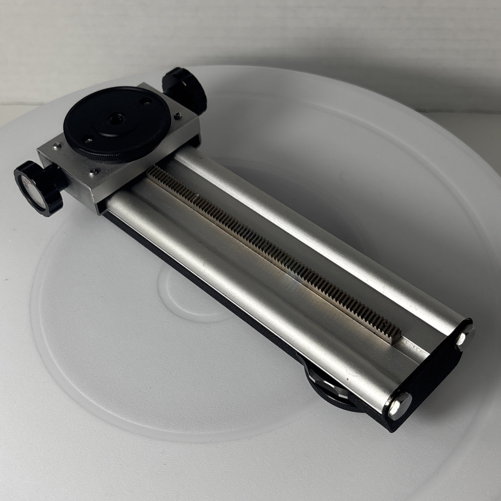 Vintage Spiratone Deluxe Focusing Rail 125MM Fine Focus Control Film Digital SLR