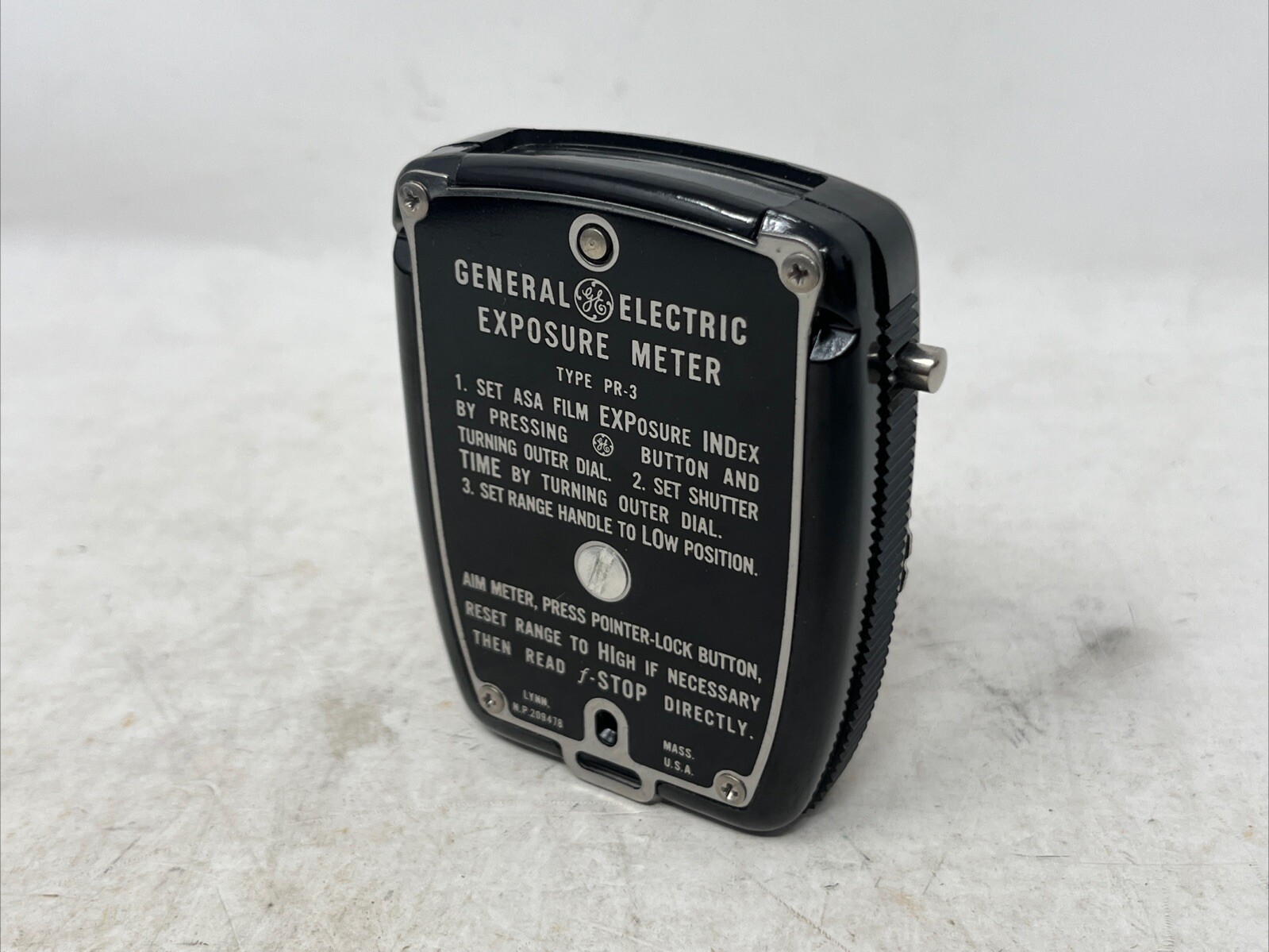GOLDEN CROWN EXPOSURE METER GE Vintage Orig Box & Instructions GENERAL ELECTRIC