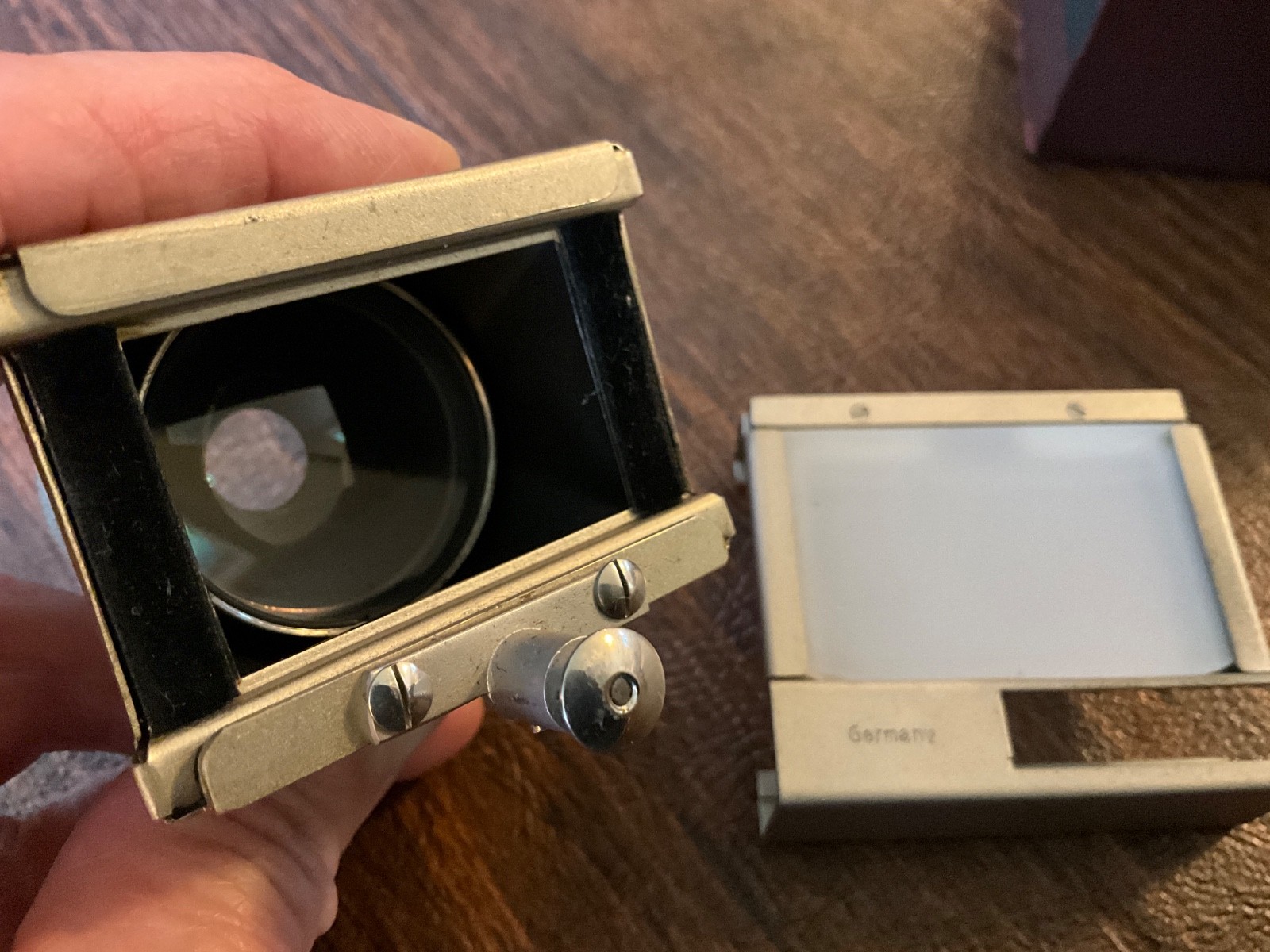 Good Condition Leitz Leica Natra Negative Slide Film Viewer Nickel from Germany