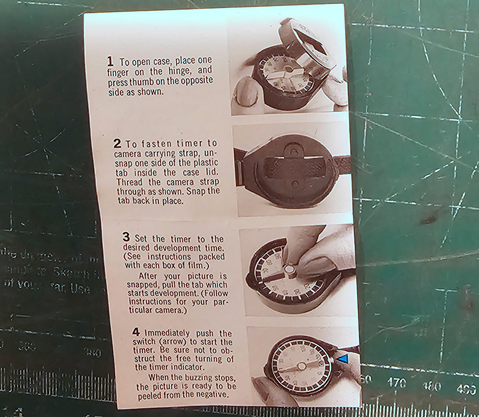 Polaroid Development Timer #128, Box, Instructions – for Polaroid Land Cameras