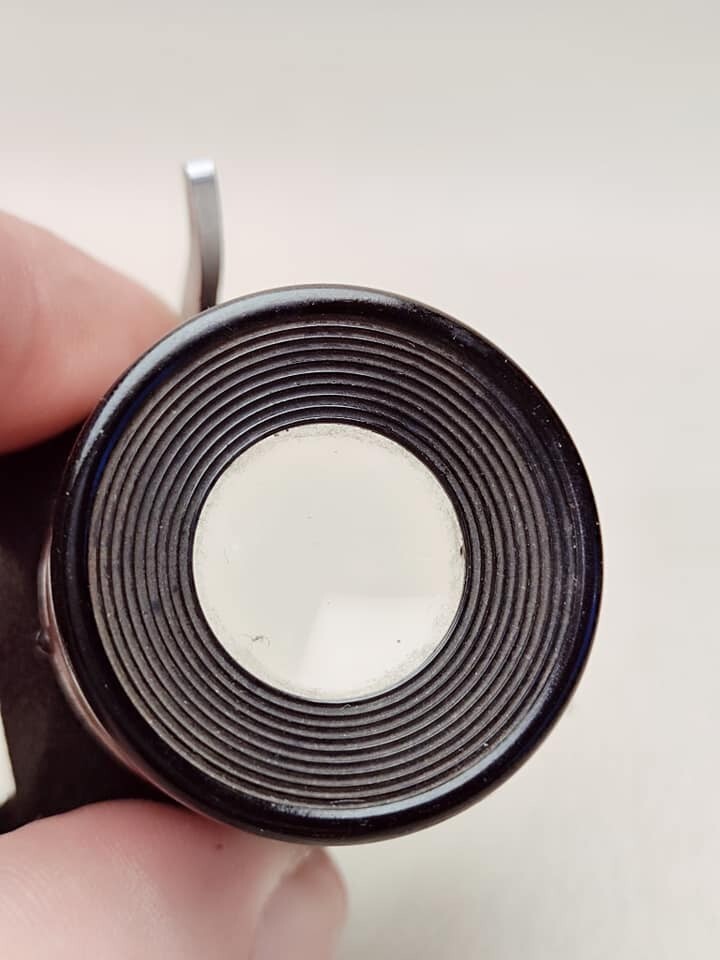 Magnifying glass for viewing 35 mm film photo, made in USSR