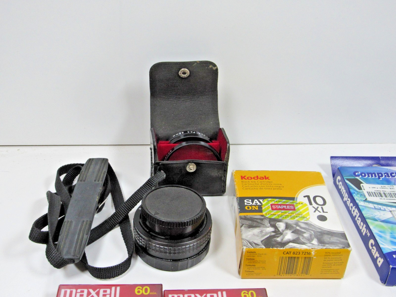 Miscellaneous Vintage Camera Accessories Lot Lens Filters Cases Tapes #P42