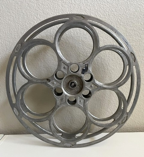 Vintage Goldberg Bros. Denver, Colo. 35mm 15″ 6 Hole Movie Theater Film Reel
