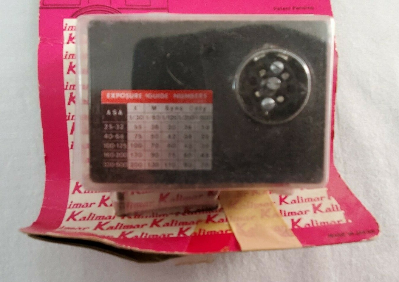 VINTAGE Kalimar AUTO-CUBE FLASH UNIT K-456 Made In JAPAN ORIGINAL PACKAGING