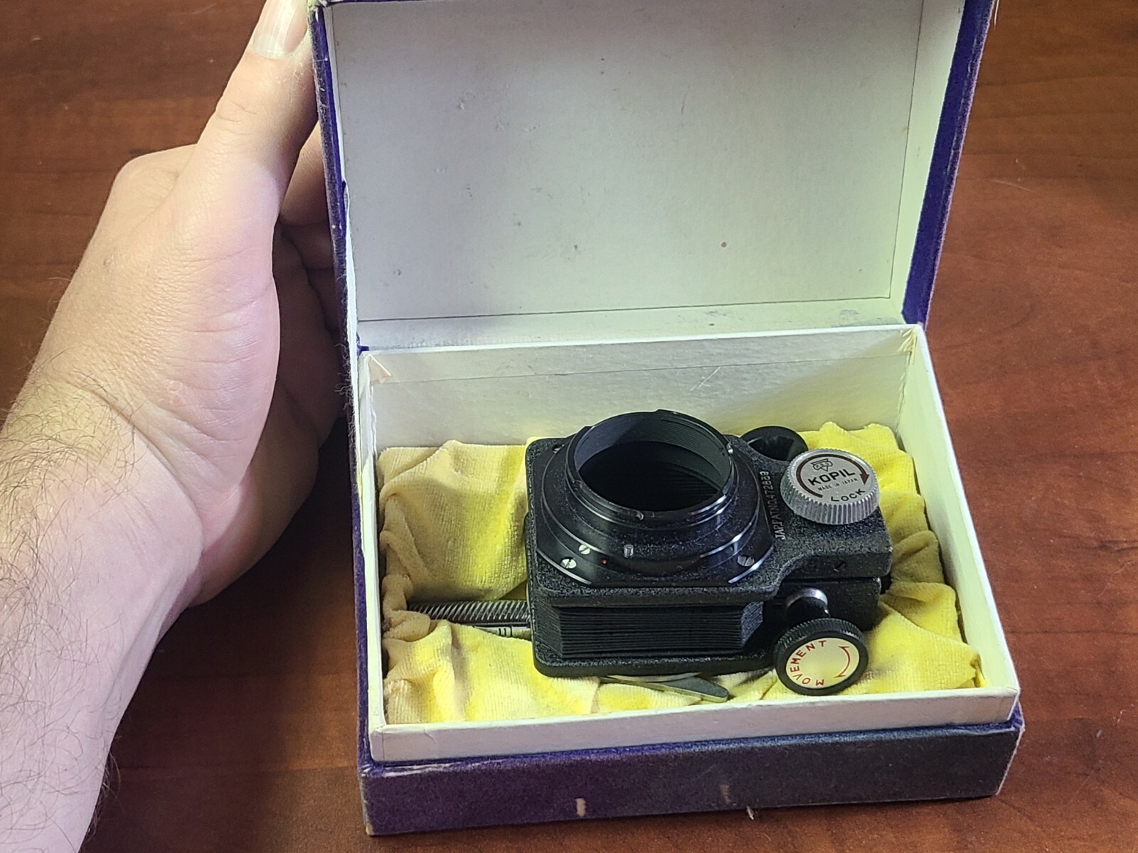 VINTAGE EXAKTA CAMERA MOUNT KOPIL DUO TRACK BELLOWS (MINT)