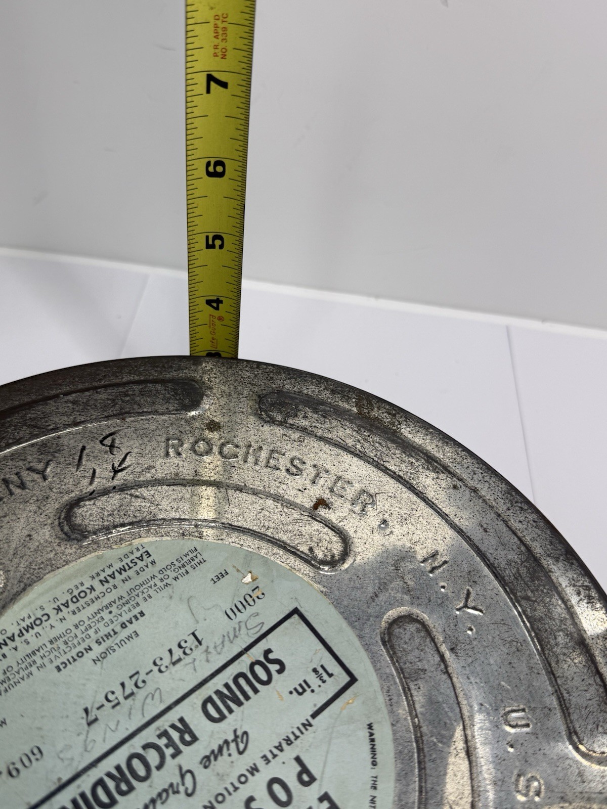 Vintage Eastman Kodak 35mm Nitrate Motion Picture Film Can Canister 10.5″ x 3″