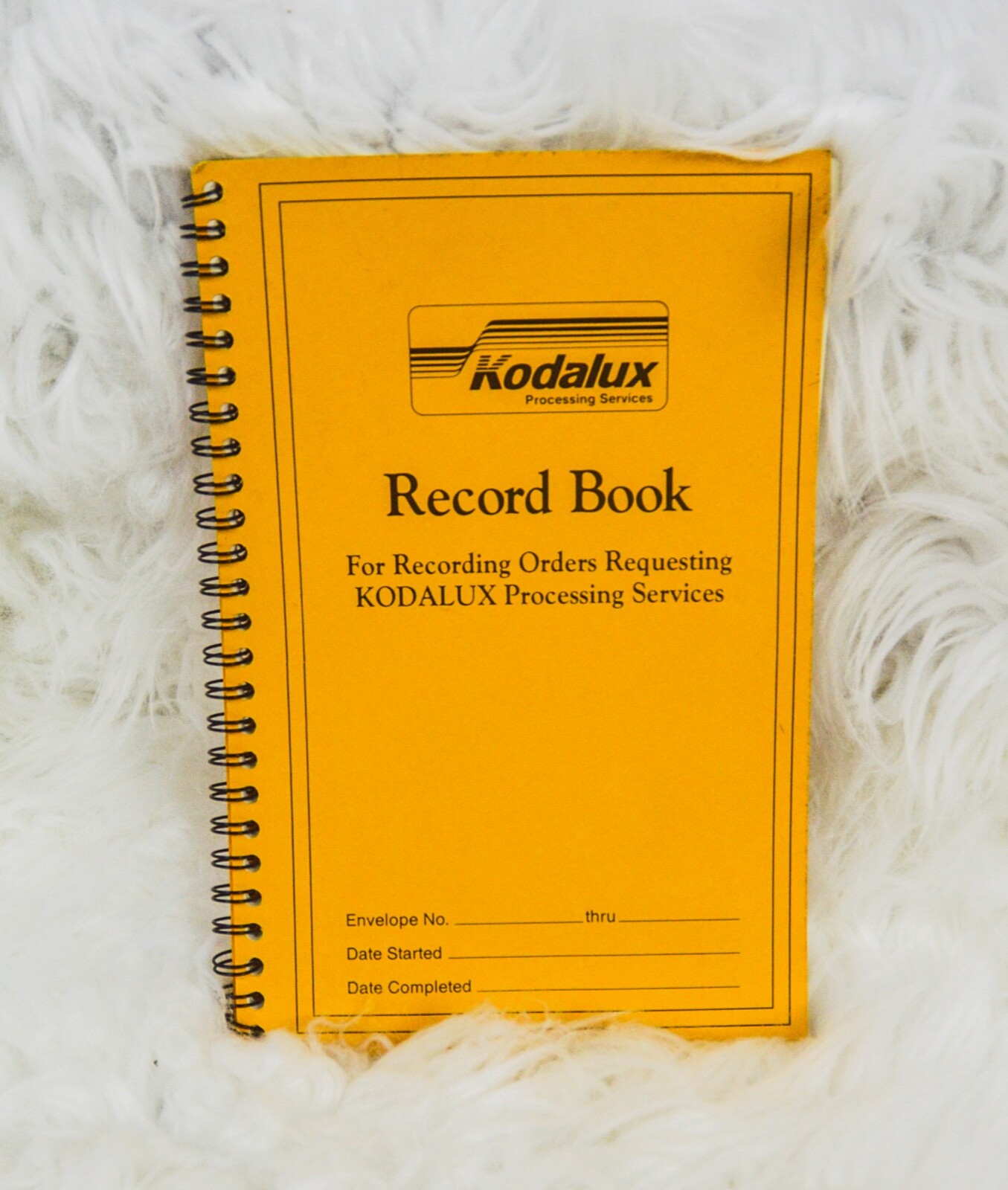Vintage Kodalux Record Book Processing Services