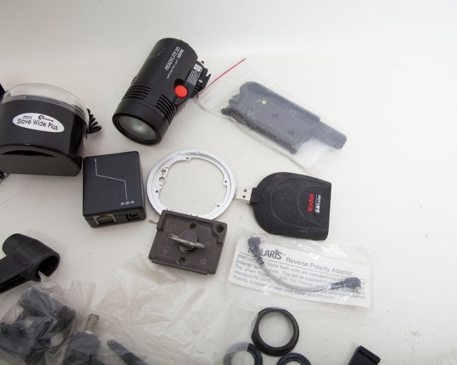 Vintage Photography Accessories Lot – Camera Parts, Canon Digital Gear, Studio