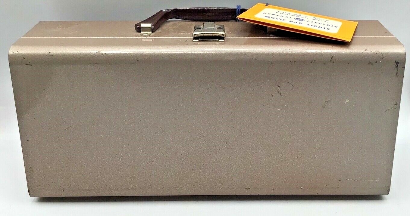 LOGAN Mini Movie Light Box Bar detachable Lucite handle in Case & 4 bulbs works