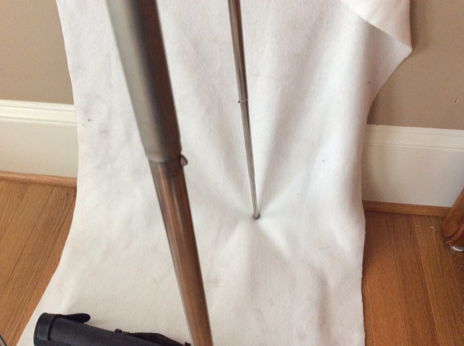 Antique Eastman Kodak Tripod with Leather Case Metal 2B Telescoping Compact
