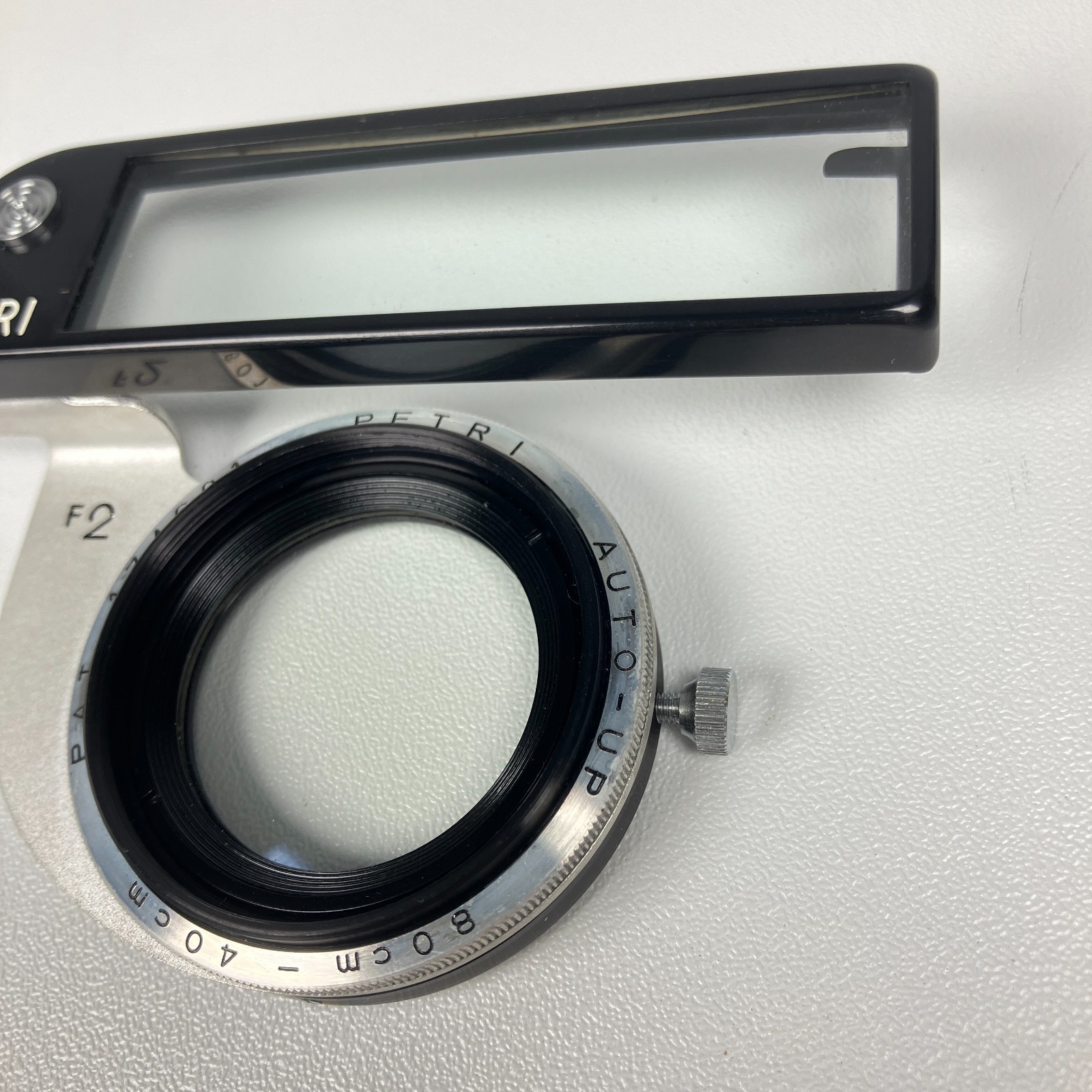 Vintage Kuribayashi Petri Camera Auto-Up w/Box F2 80cm-40cm Japan Bonus Lens Cap