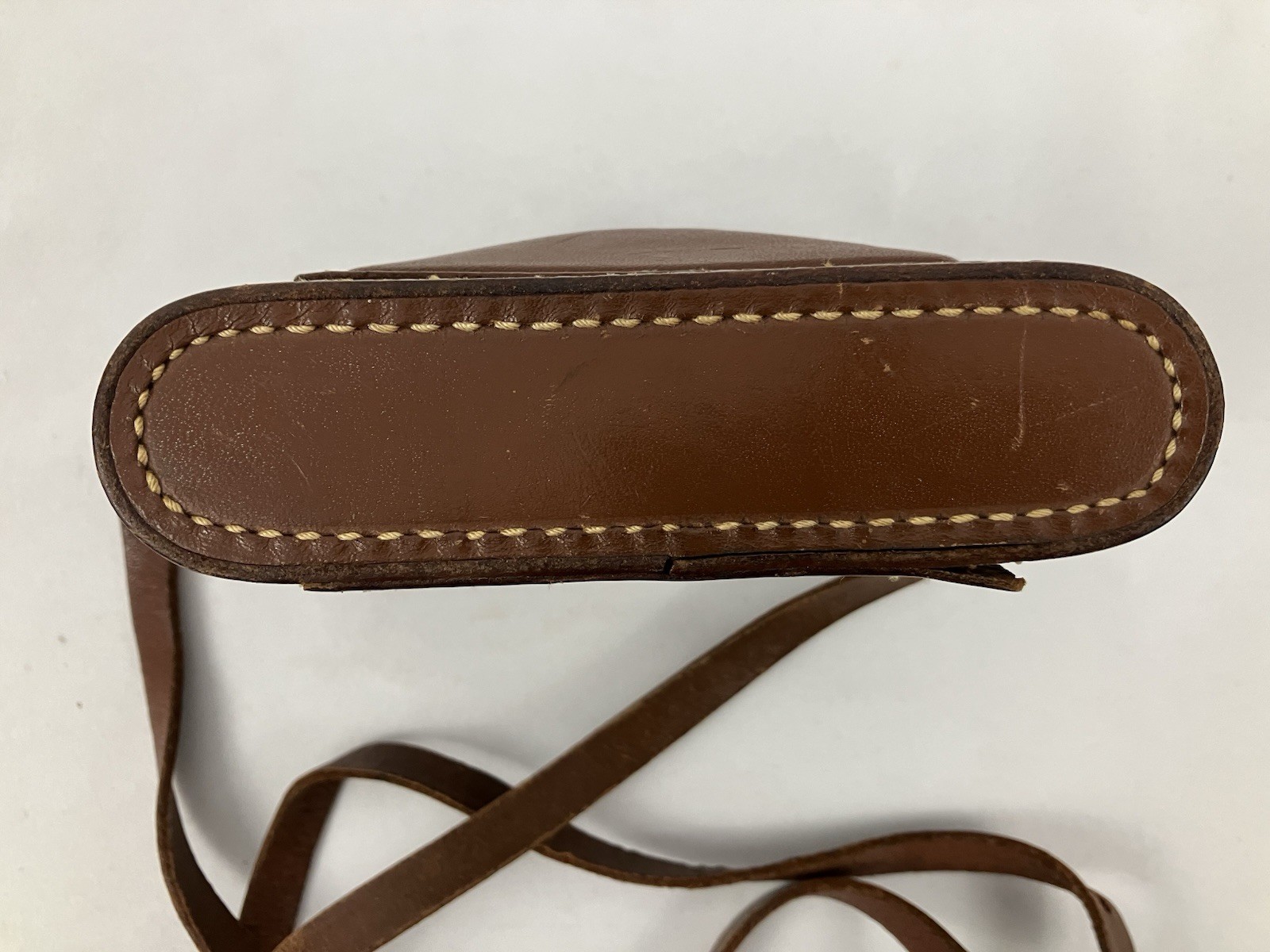 Lot 2 Vintage Kodak Leather Camera Cases Brown Embossed Logo Storage