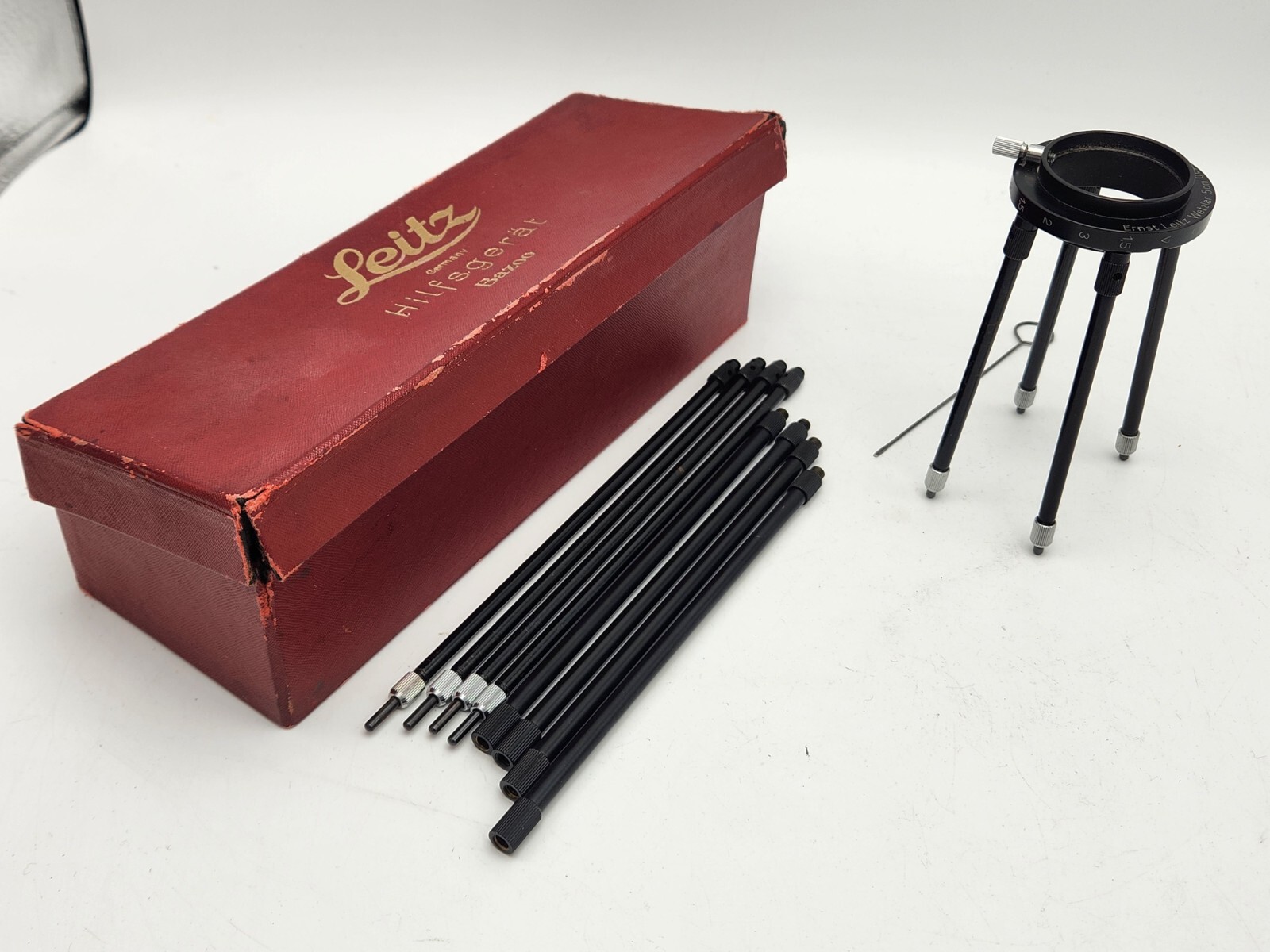 Leica Leitz Wetzlar BAZOO Hilfsgerät Close Up Copy Stand in Original Box Germany