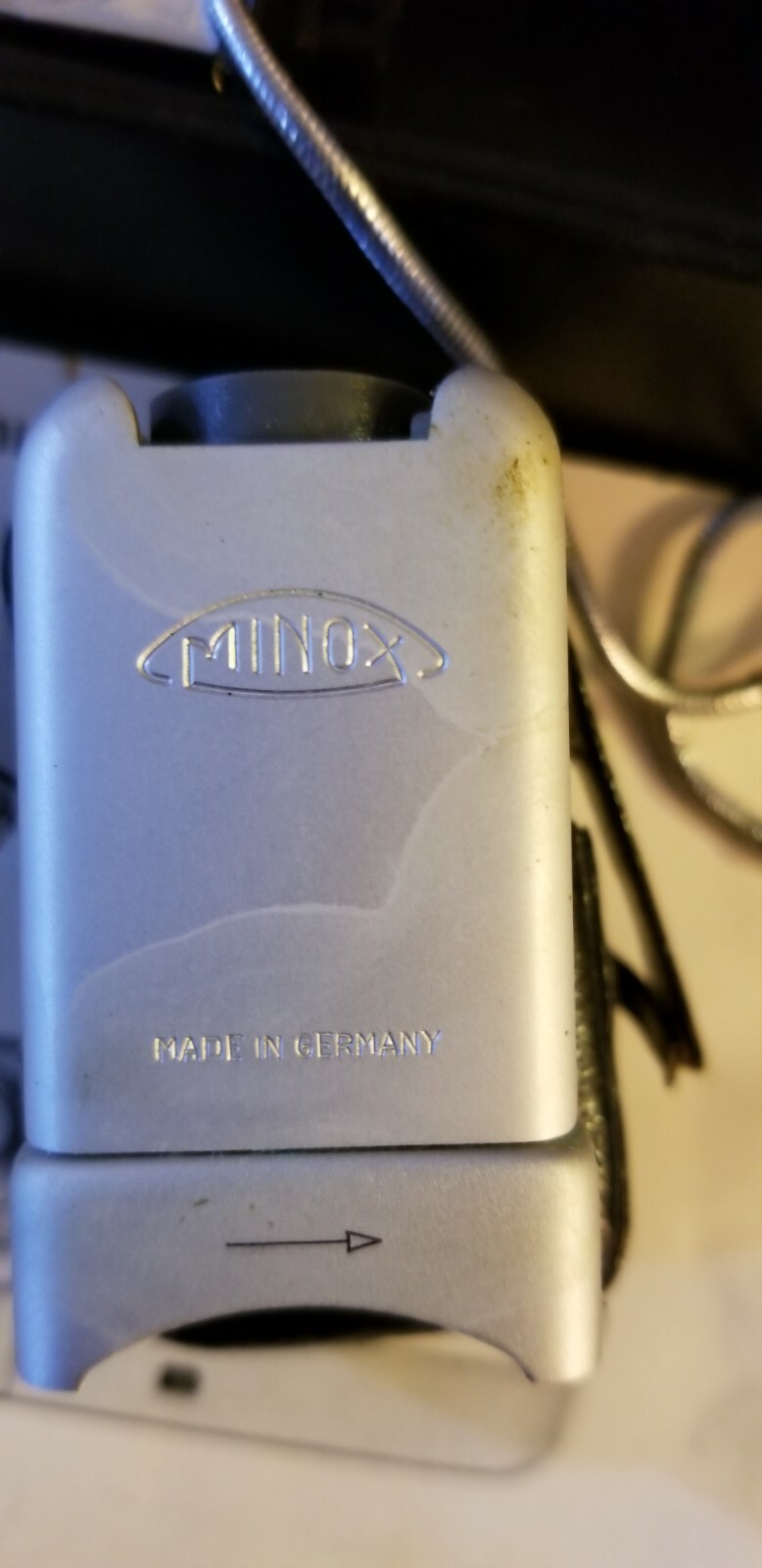 Minox C Boxed subminiature SPY Camera Set w/ C 4 Flash Unit Leather cases