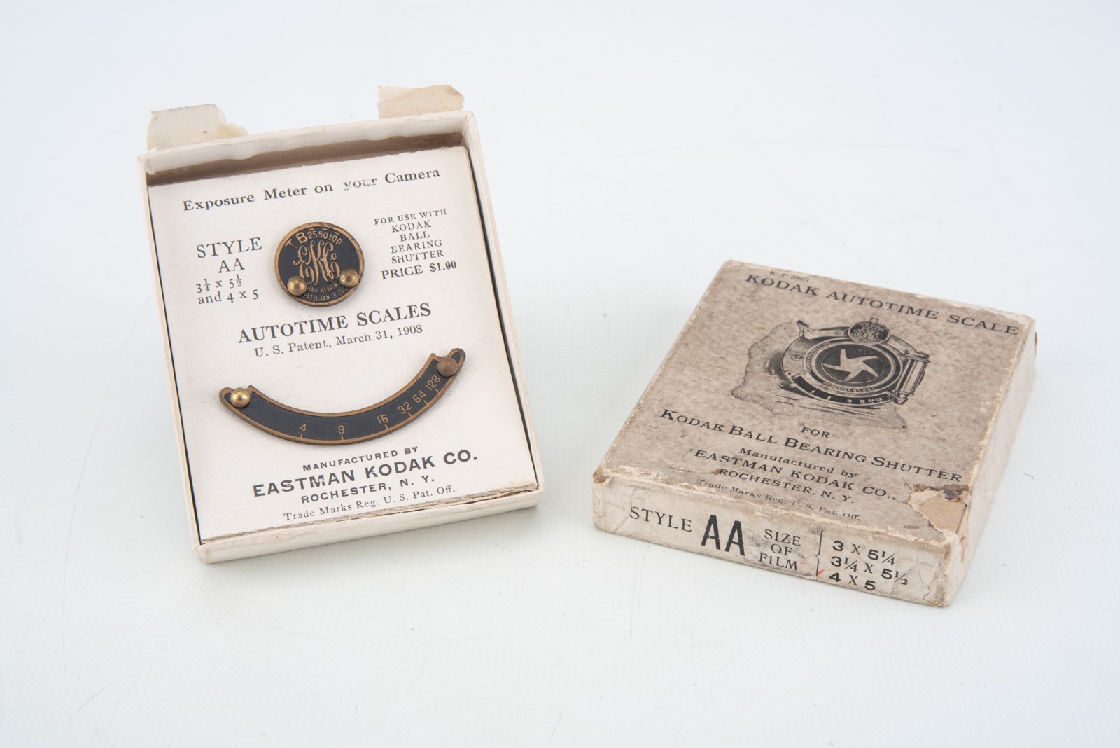 Kodak Autotime Scale Style Type AA for Ball Bearing Shutter in Box MINT V12