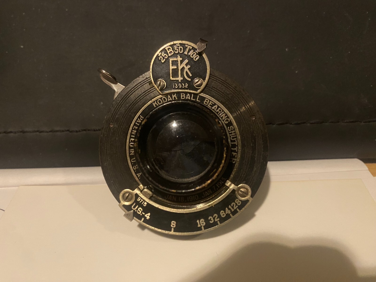 Kodak Antique Ball Bearing Shutter with Bausch & Lomb Rectilinear lens.