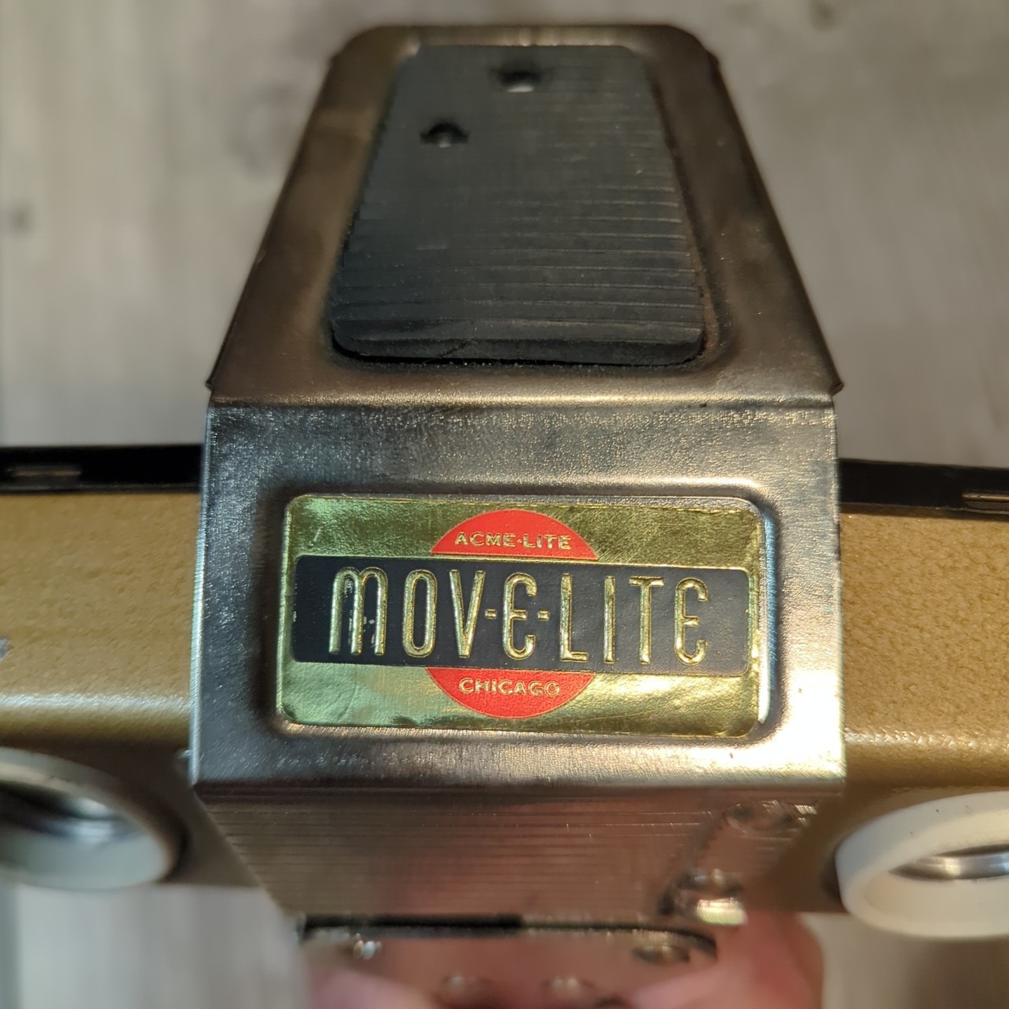Vintage ACME Lite Mov-E-Lite w/ Case Retro Hollywood *Tested* Includes 2 Bulbs