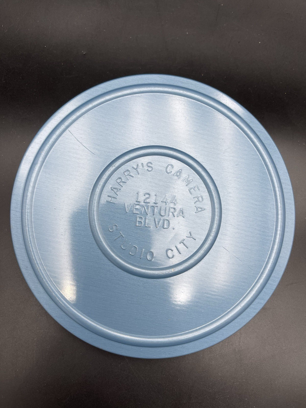 VTG 6″ Movie Film Canister Only Blue Harry’s Camera Studio City