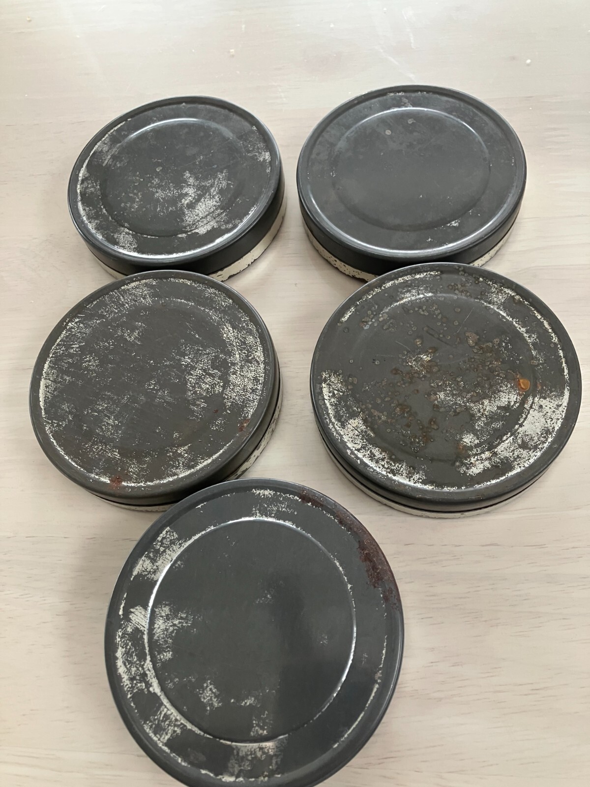 vintage Fujifilm MinicopyHR empty tin can Lot of 5 rare in hand