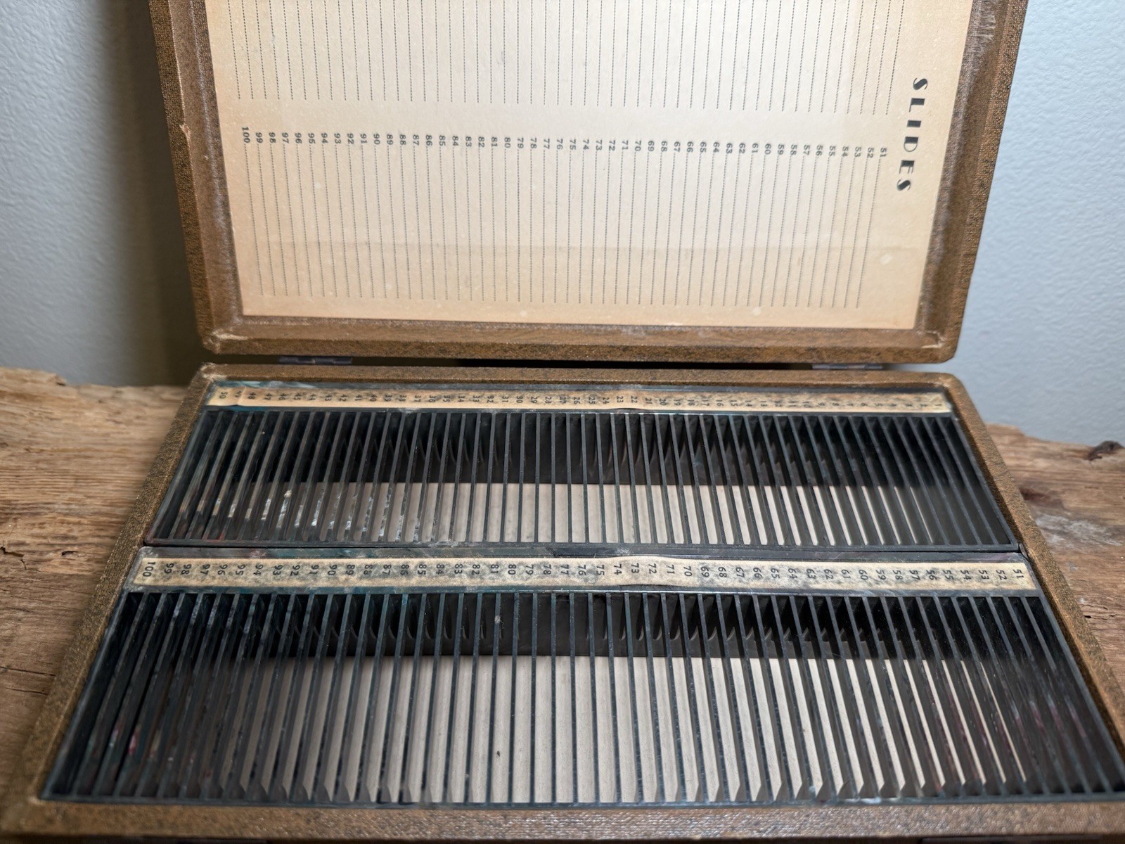 Vintage Barnett & Jaffe Brown Projector Slide Case Box Pennsylvania- empty