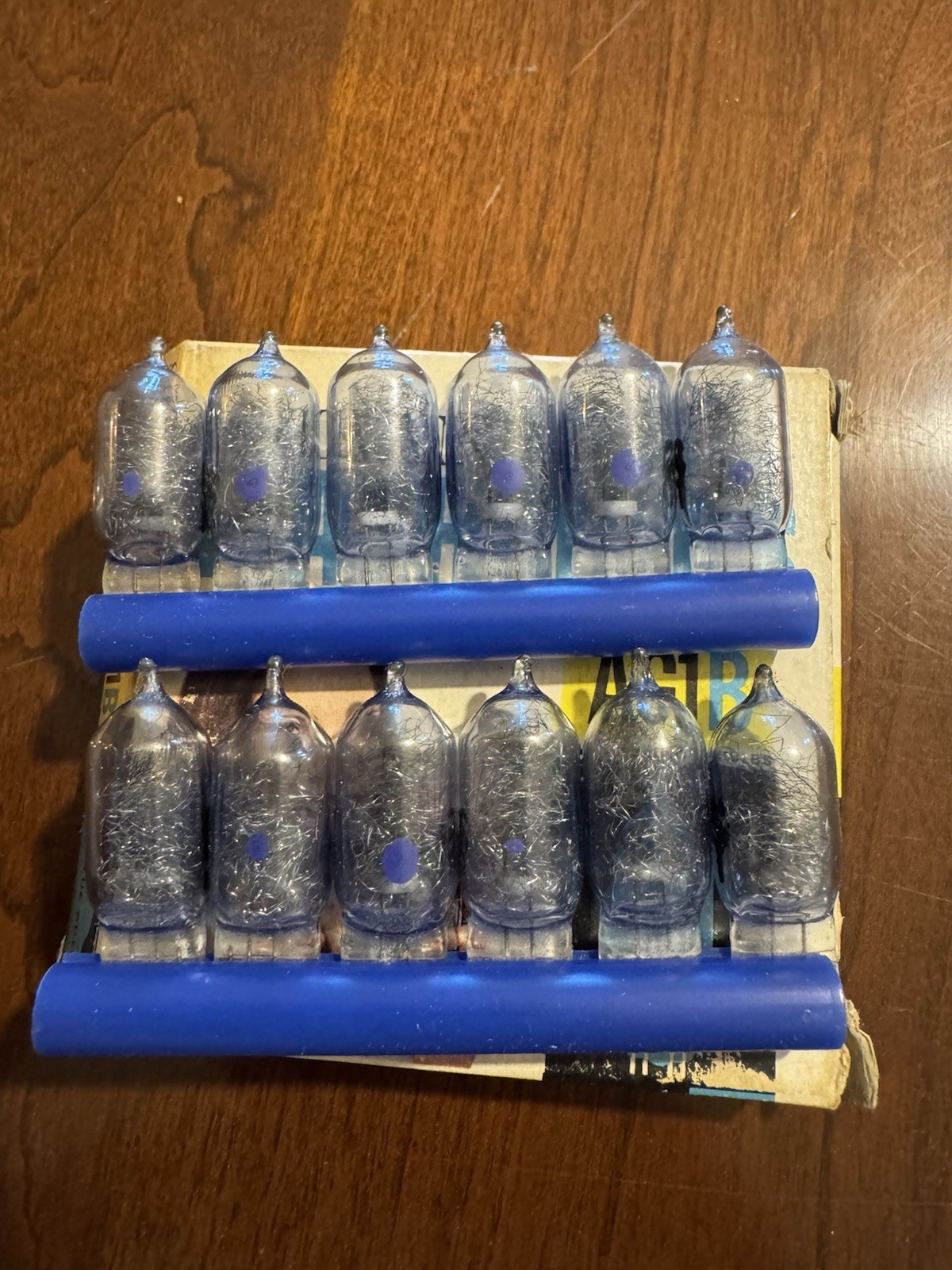 Vintage – Flash Bulbs Sylvania AG1B Blue Dot – 12 Flashbulbs