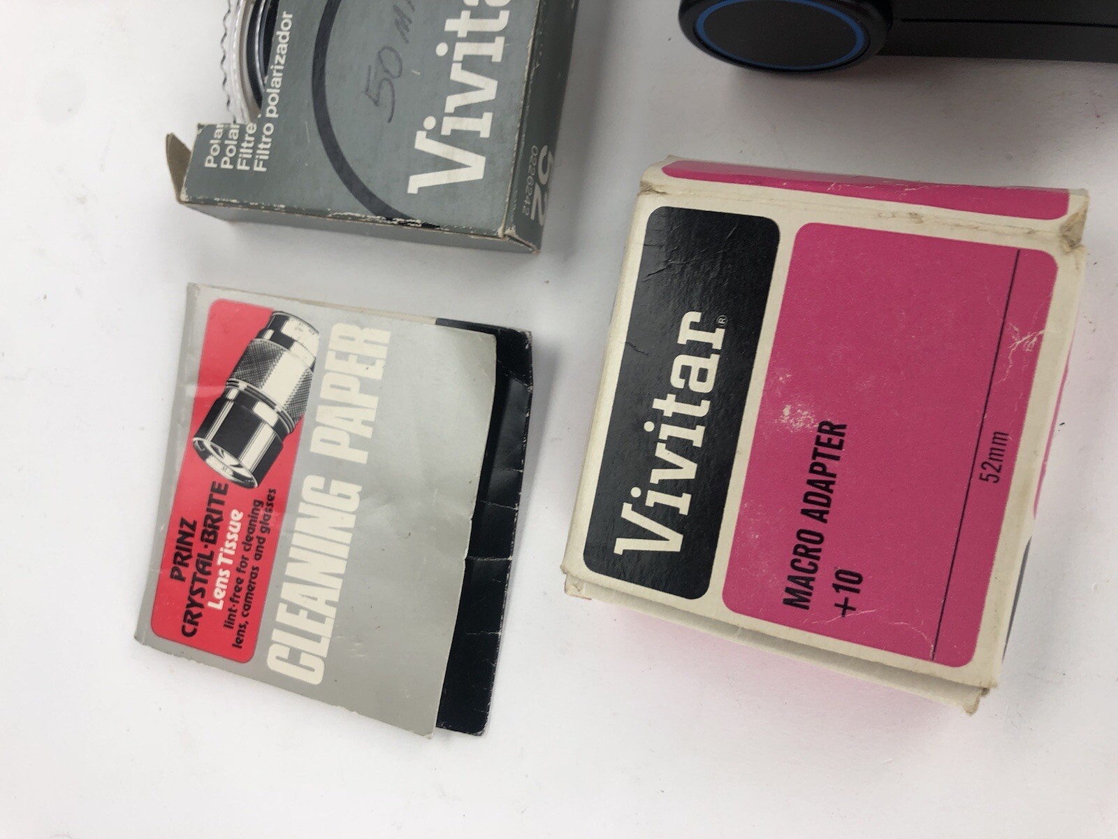 Vtg Camera Accessories Lot Filters Macro Adapter And Flash Hoya Vivitar