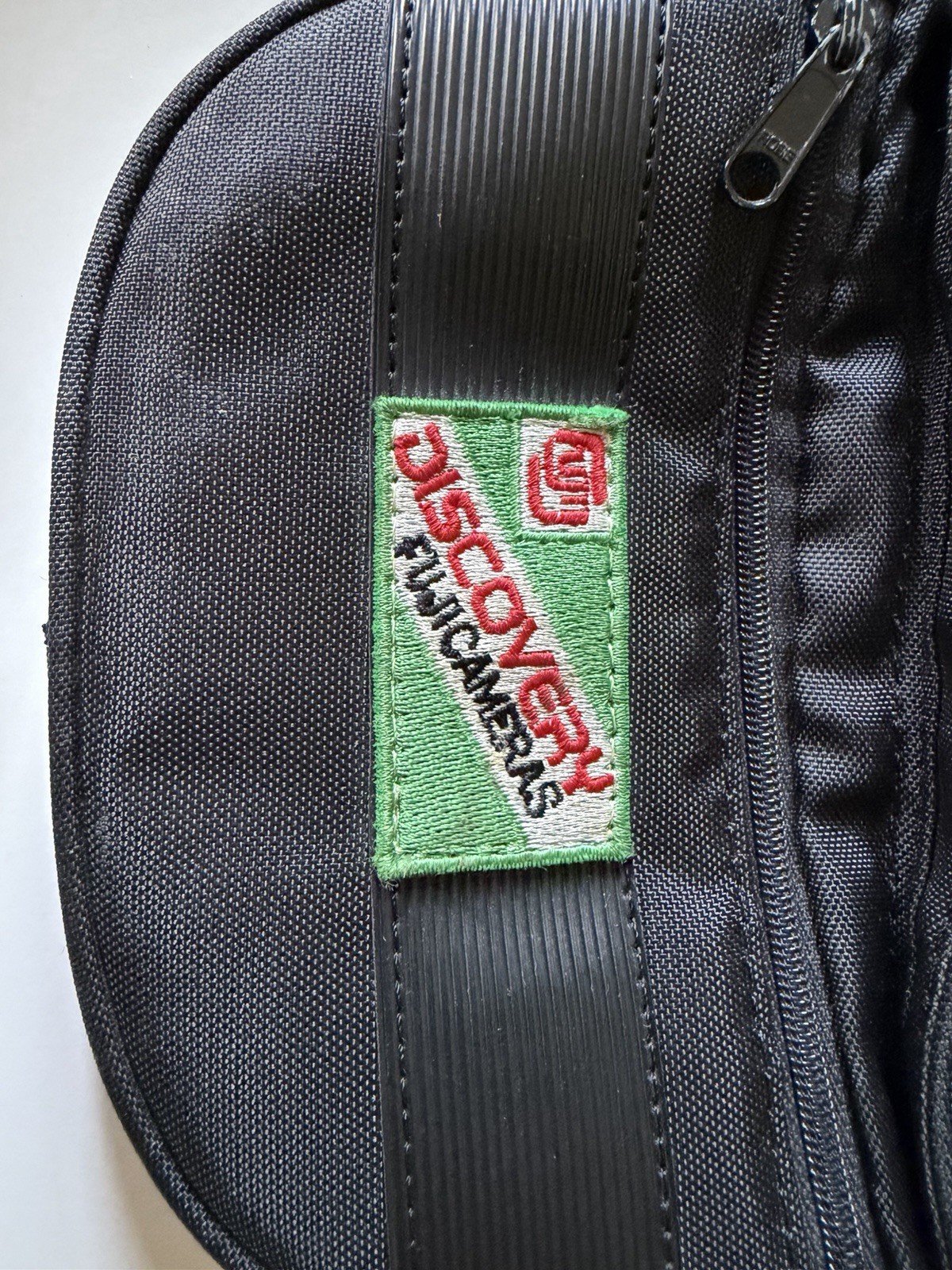 Vintage 1990s Fuji Film Discovery Cameras Photography Black Fanny Pack Waist Bag