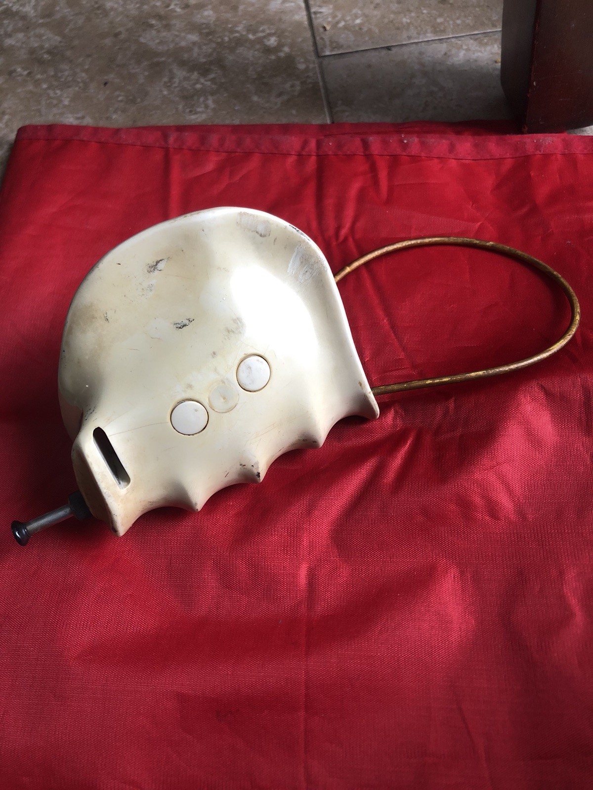 Linhof Technica White Left Hand Grip w/ Cable Release