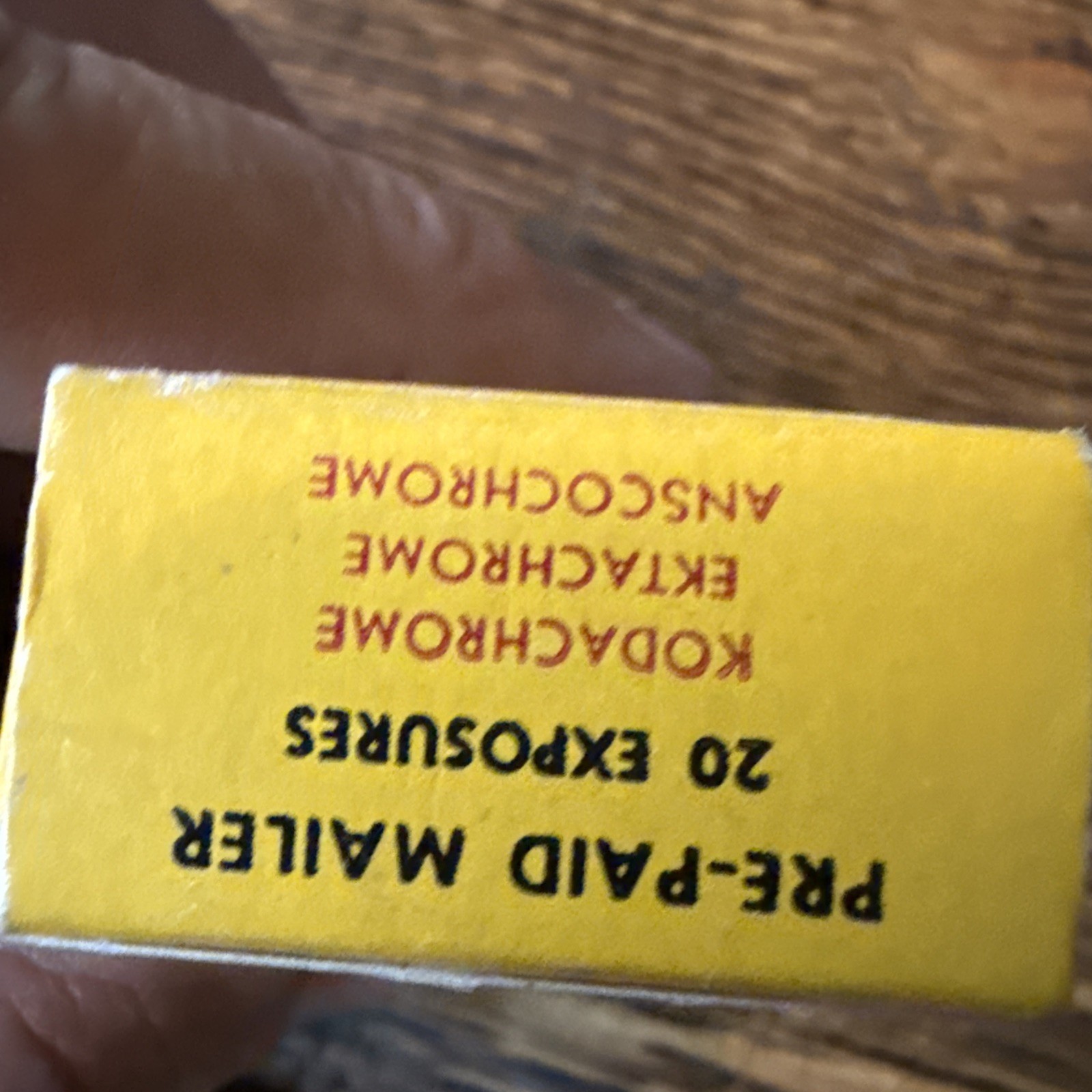 Vintage 1950s Kodachrome Film Box Pre Paid Shipping Label Mailer & Bag NOS