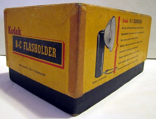 1950s Kodak B-C Flashholder w/ Bulbs Guard bar Original box and Manual