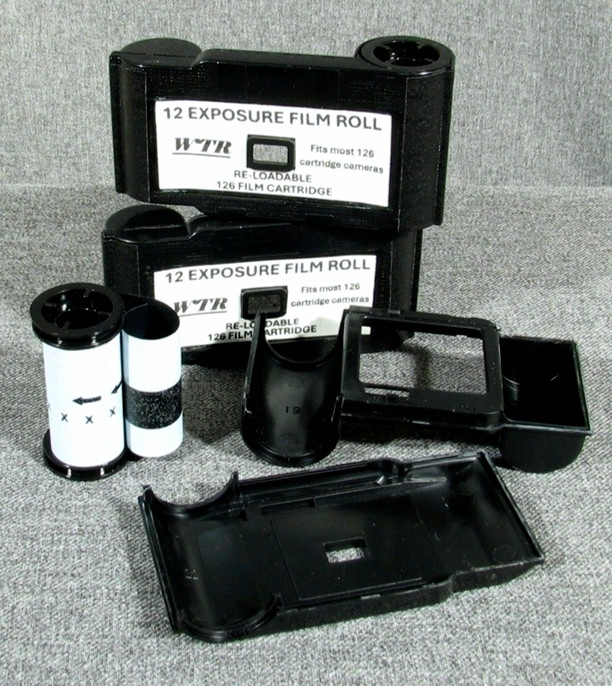 Re-loadable 126 Film Cartridges (with no film) Fits Most ALL Instamatic Cameras