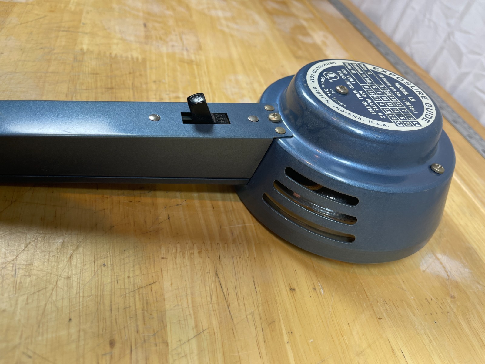 Smith Victor Model L5 Photo Light Clamp Mount 650W Vintage Tested USA