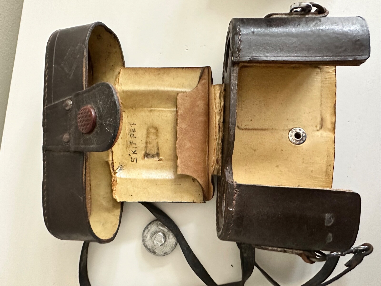 Rare WWII Welta Weltix Compur Munchen Cassar Camera & Leather Case
