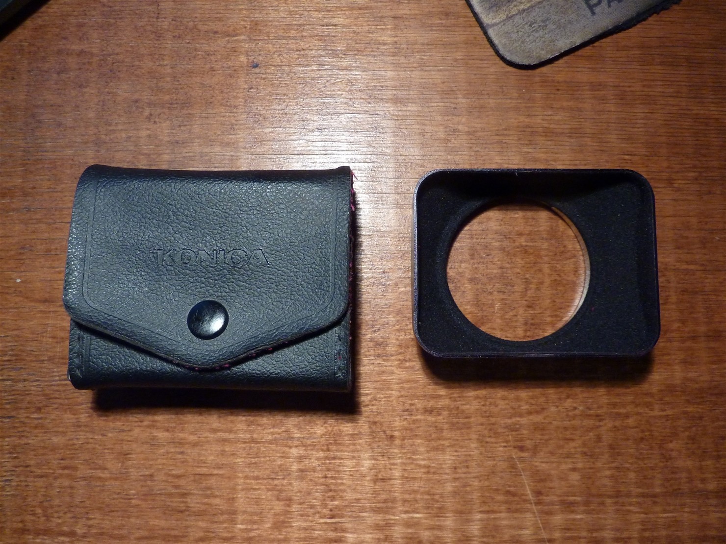 Konica Hexanon 24mm 28mm Metal Lens Hood Shade Plus Case