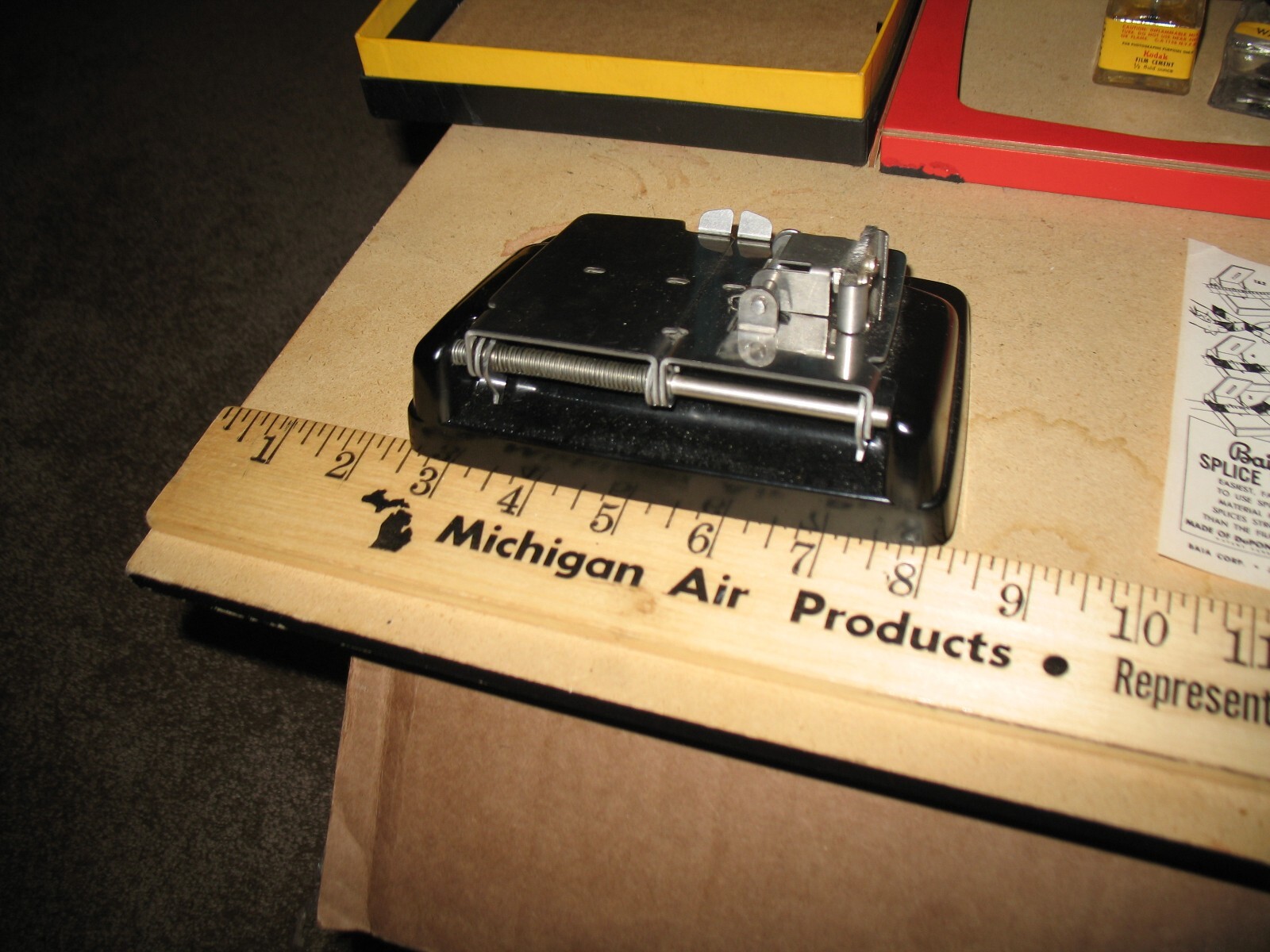 VTG CINE-KODAK DUO SPLICER OUTFIT BOX 8 & 16mm FILM SOUND & SILENT MOVIE CAMERA