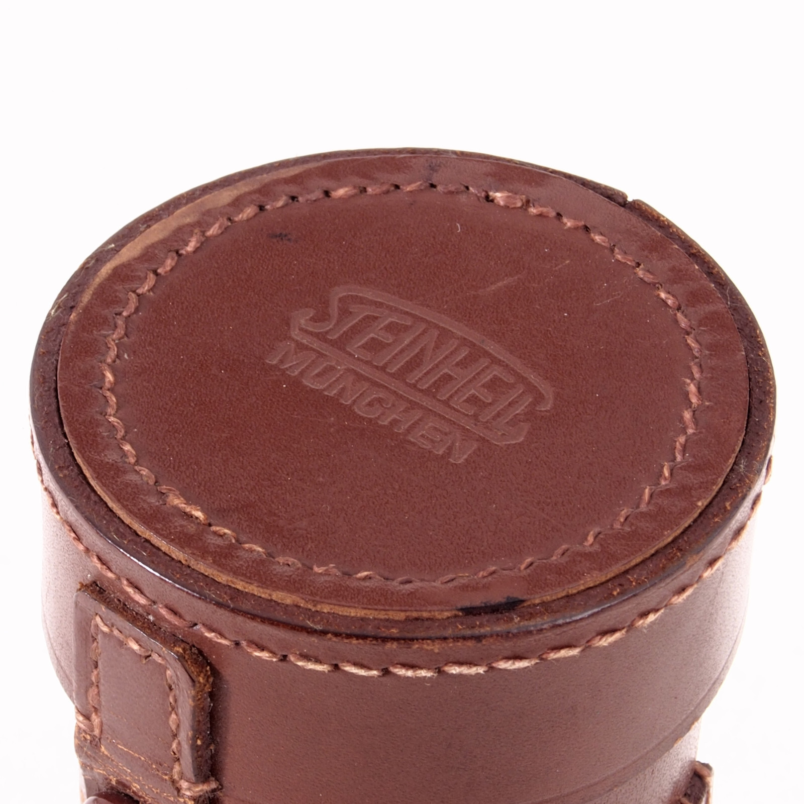 :Steinheil Munchen Genuine Leather 5.5″ Tall Lens Case for Rangefinder Lenses
